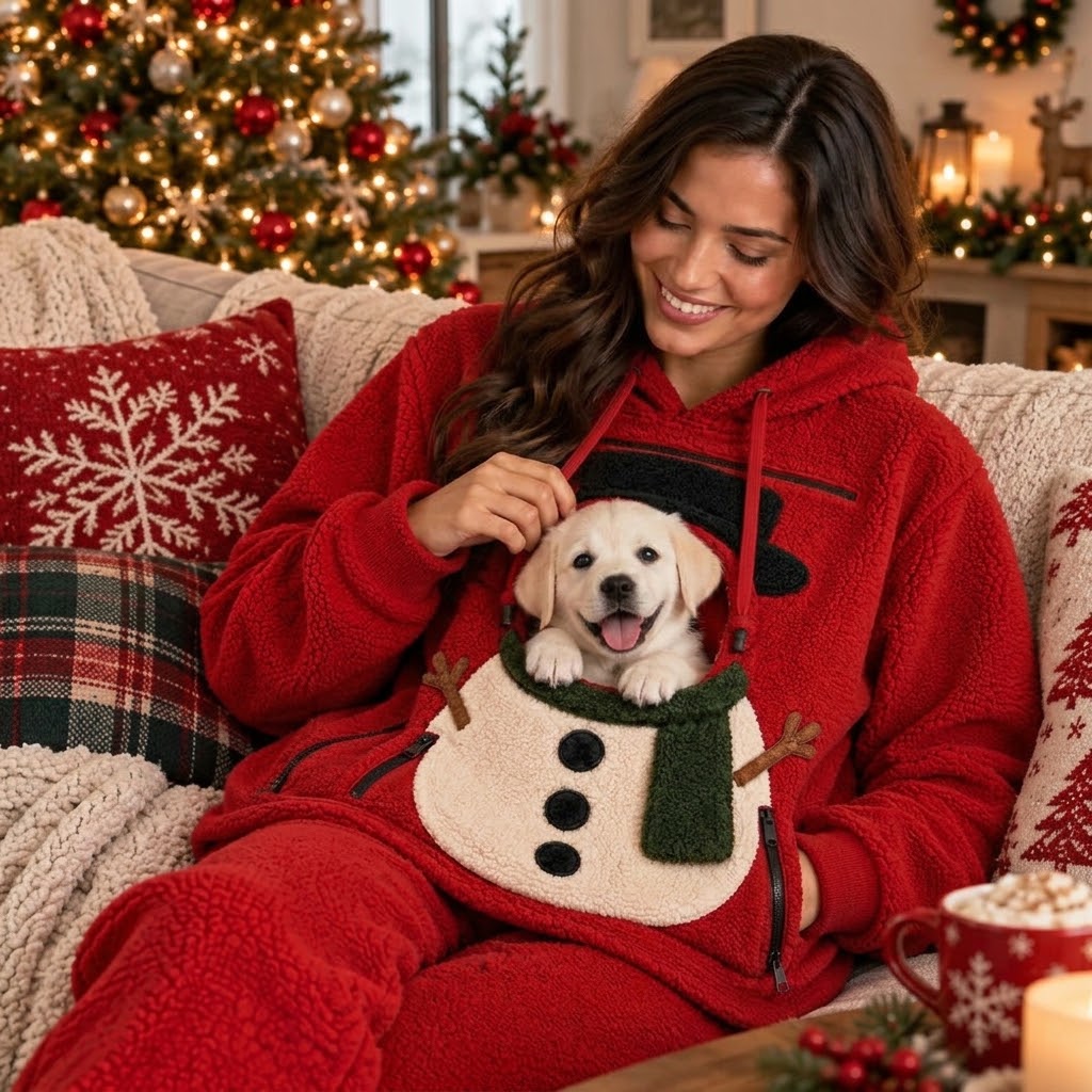 Kuschelwuff Hoodie Schneemann